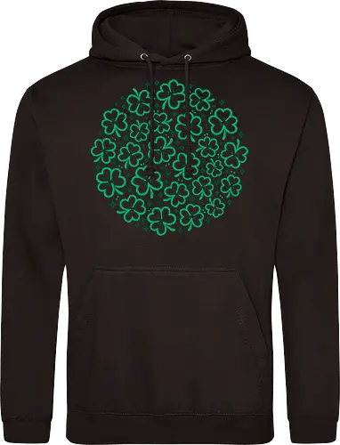 Green Shamrocks St Patrick Pattern