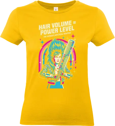 80s Glam Rock Retro Anime - flashy otaku fashion, retro pop culture streetwear, bold 80s graphic t-shirt, hair volume power level shirt, 80s glam rock t-shirt, retro anime parody tee, neon pop art clothing, big hair aesthetic apparel, funny power level graphic, rockstar anime t-shirt, vintage 80s rainbow design, colorful music lover shirt, synthwave aesthetic top, glam metal fan merch, shonen anime parody clothing, mystical comb weapon art, nostalgic 80s fashion, vibrant character graphic tee, hair stylist humor gift - Standard T-Shirt (Frauen)