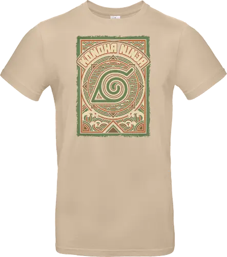 Konoha Ninja - konoha ninja shirt, hidden leaf village t-shirt, shinobi symbol graphic tee, japanese wave anime clothing, seigaiha pattern ninja top, retro anime aesthetic streetwear, minimalist ninja fan merch, will of fire t-shirt, vintage japanese graphic shirt, leaf village emblem apparel, moss green anime top, traditional japanese art clothing, ninja lineage t-shirt, hidden village shinobi gear, geometric anime design, classic manga fan gift, earth tone streetwear, leaf village insignia shirt, stylish otaku fashion - Standard T-Shirt