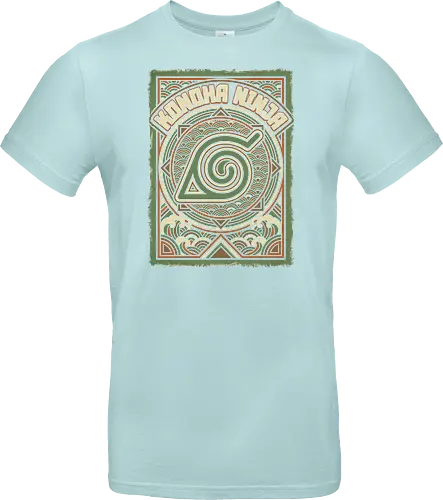 Konoha Ninja - konoha ninja shirt, hidden leaf village t-shirt, shinobi symbol graphic tee, japanese wave anime clothing, seigaiha pattern ninja top, retro anime aesthetic streetwear, minimalist ninja fan merch, will of fire t-shirt, vintage japanese graphic shirt, leaf village emblem apparel, moss green anime top, traditional japanese art clothing, ninja lineage t-shirt, hidden village shinobi gear, geometric anime design, classic manga fan gift, earth tone streetwear, leaf village insignia shirt, stylish otaku fashion - Standard T-Shirt