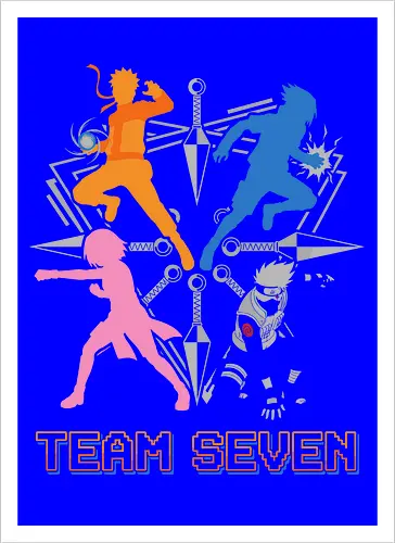 Team Seven Retro Minimalist Ninja Squad