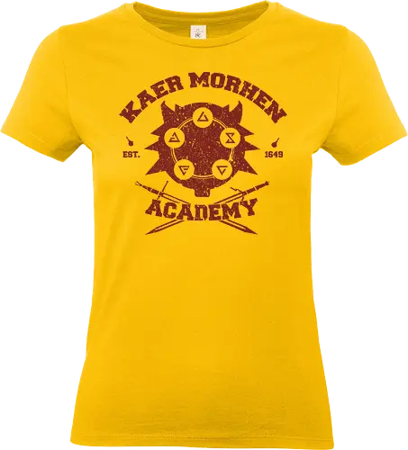 Kaer Morhen Academy Est. 1649 - The Witcher - the witcher t-shirt, kaer morhen, schule des wolfs, geralt von riva, gamer kleidung, hexer zeichen, hexer akademie, teetan, the witcher netflix, cd projekt red, vesemir, monsterjäger, witcher 3, vintage design, witcher serie - Standard T-Shirt (Frauen)