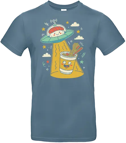 Sushi UFO Abduction - sushi ufo shirt, kawaii ramen t-shirt, japanese food space apparel, cute alien sushi design, ramen abduction graphic tee, pastel aesthetic food clothing, nigiri ufo t-shirt, whimsical japanese streetwear, funny food parody shirt, cosmic kitchen apparel, adorable sushi pilot top, cup noodles space art, kids kawaii food shirt, sushi lover gift, space ramen graphic, quirky food illustration tee, soft girl aesthetic clothing, japanese snack fan merch, fun sushi t-shirt - Standard T-Shirt