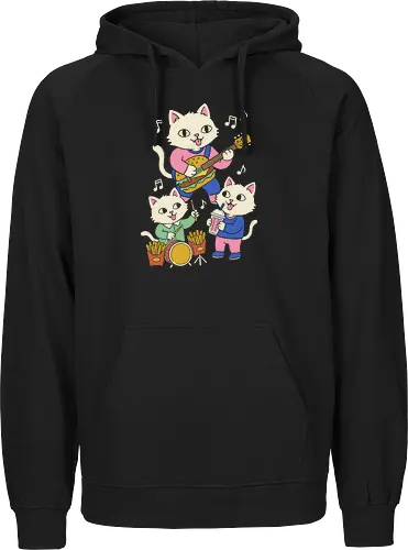 Burger Jam Kawaii Rocker Cats Retro Pastel Graphic