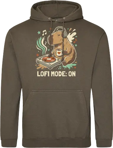 Chill Capybara DJ Retro Aesthetic