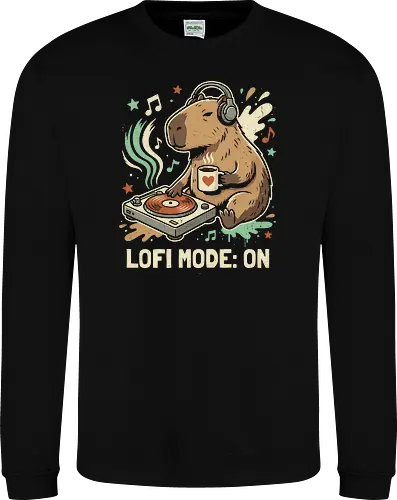 Chill Capybara DJ Retro Aesthetic