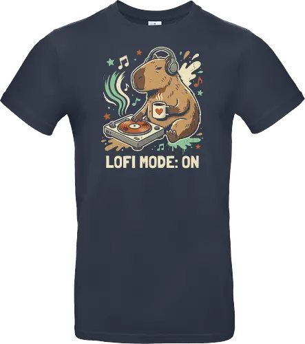 Chill Capybara DJ Retro Aesthetic