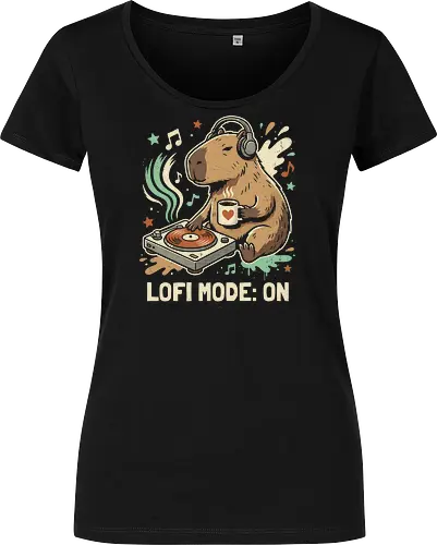 Chill Capybara DJ Retro Aesthetic