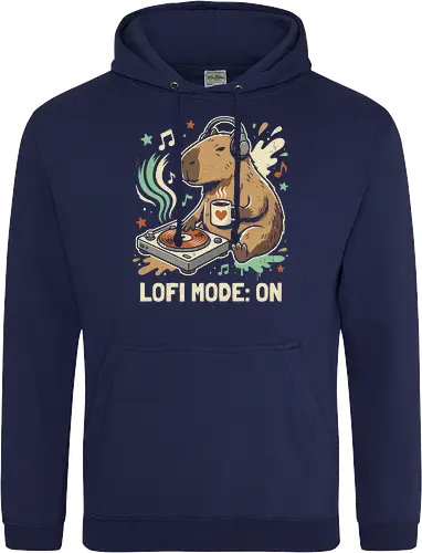 Chill Capybara DJ Retro Aesthetic