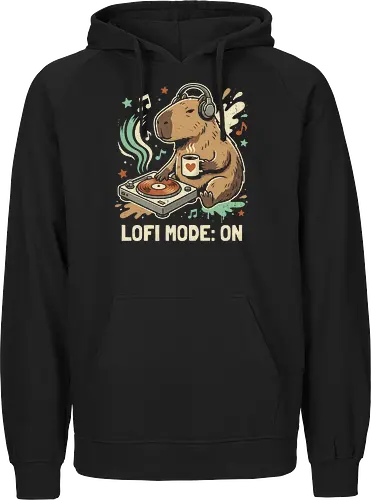 Chill Capybara DJ Retro Aesthetic