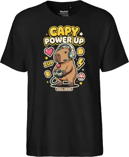 Gamer Capybara Retro 8-Bit Pixel Art Graphic