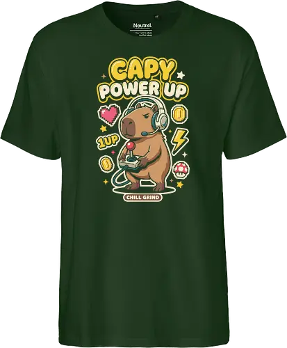 Gamer Capybara Retro 8-Bit Pixel Art Graphic