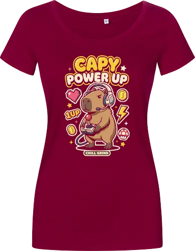 Gamer Capybara Retro 8-Bit Pixel Art Graphic