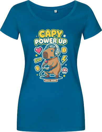 Gamer Capybara Retro 8-Bit Pixel Art Graphic