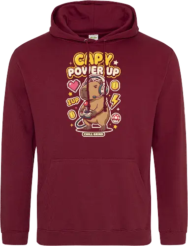 Gamer Capybara Retro 8-Bit Pixel Art Graphic