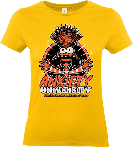 Anxiety College - Anxiety, College, Animation, Movie, Character, school, animated movies, animations, meltdowns, university, mascot - Standard T-Shirt (Frauen)