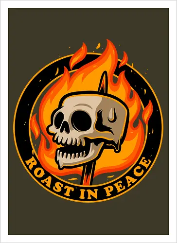 Marshmallow Skull Fire 