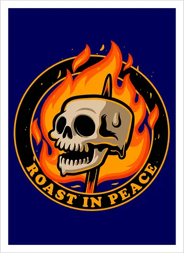 Marshmallow Skull Fire 