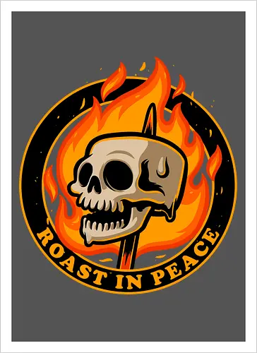 Marshmallow Skull Fire 