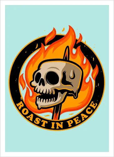 Marshmallow Skull Fire 