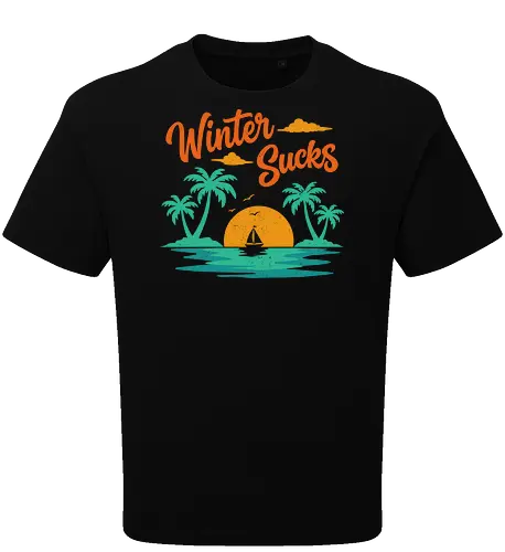 Winter Sucks Retro Sunset