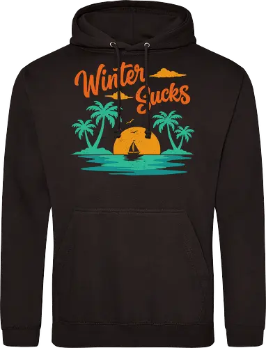 Winter Sucks Retro Sunset