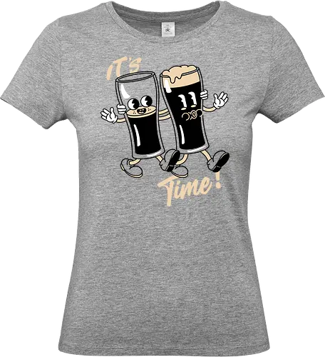 Its Drinking Time - irish, irish beer, famous beer, irish goodbye, luck, clover, shamrock, st patricks day, st paddys day, paddys day - Standard T-Shirt (Frauen)