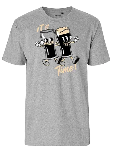 Its Drinking Time - irish, irish beer, famous beer, irish goodbye, luck, clover, shamrock, st patricks day, st paddys day, paddys day - Fairtrade T-Shirt
