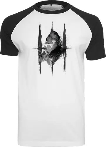 Soul Protector - Soulslike Guardian Knight - dark souls t-shirt, soul protector, wächter ritter, gamer kleidung, fromsoftware, action rpg, teetan, you died, souls-like, dunkle fantasie, lordran, anor londo, boss fight, estus flask, aquarell kunst - Raglan T-Shirt