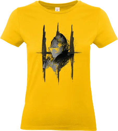 Soul Protector - Soulslike Guardian Knight - dark souls t-shirt, soul protector, wächter ritter, gamer kleidung, fromsoftware, action rpg, teetan, you died, souls-like, dunkle fantasie, lordran, anor londo, boss fight, estus flask, aquarell kunst - Standard T-Shirt (Frauen)