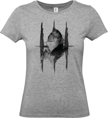 Soul Protector - Soulslike Guardian Knight - dark souls t-shirt, soul protector, wächter ritter, gamer kleidung, fromsoftware, action rpg, teetan, you died, souls-like, dunkle fantasie, lordran, anor londo, boss fight, estus flask, aquarell kunst - Standard T-Shirt (Frauen)