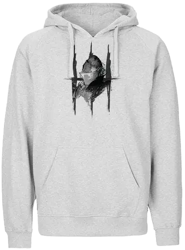 Soul Protector - Soulslike Guardian Knight - dark souls t-shirt, soul protector, wächter ritter, gamer kleidung, fromsoftware, action rpg, teetan, you died, souls-like, dunkle fantasie, lordran, anor londo, boss fight, estus flask, aquarell kunst - Fairtrade Hoodie