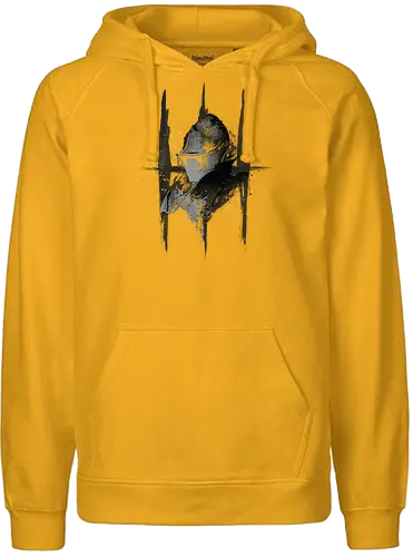 Soul Protector - Soulslike Guardian Knight - dark souls t-shirt, soul protector, wächter ritter, gamer kleidung, fromsoftware, action rpg, teetan, you died, souls-like, dunkle fantasie, lordran, anor londo, boss fight, estus flask, aquarell kunst - Fairtrade Hoodie