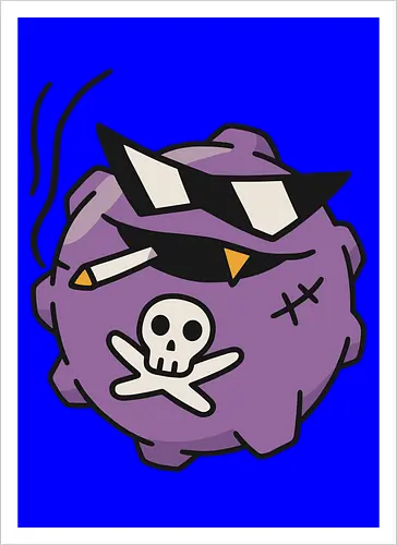 Edgy Retro Poison Gas Monster