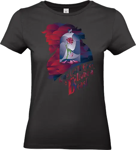 Who Could Ever Love a Beast - Die Schöne und das Biest - schöne und biest t-shirt, who could ever love beast, verzauberte rose, disney kleidung, belle und biest, teetan, glaskuppel, wahre liebe, disney klassiker, tale as old as time, lumiere, disney animation, märchen, transformation, fallende blütenblätter - Standard T-Shirt (Frauen)