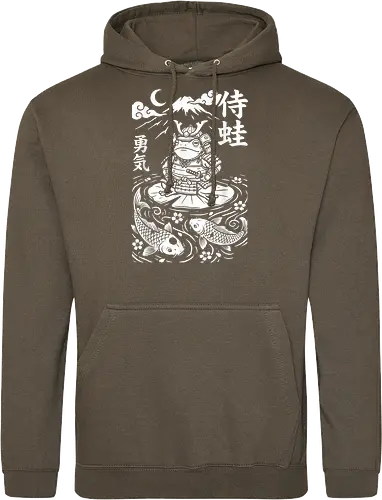 Samurai Frosch Anime Krieger Katana Japan