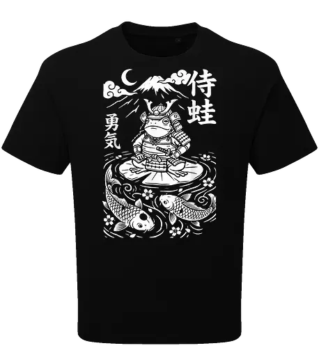 Samurai Frosch Anime Krieger Katana Japan