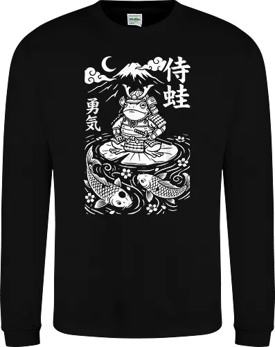 Samurai Frosch Anime Krieger Katana Japan