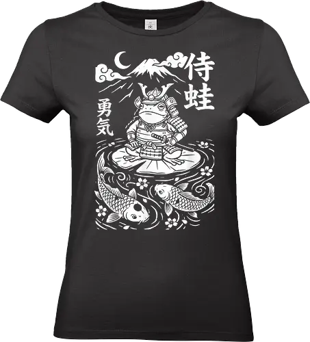Samurai Frosch Anime Krieger Katana Japan - Samurai Frosch, Anime Frosch, Japan Anime Shirt, Katana Design, Otaku Kleidung, Kawaii Samurai, Anime Streetwear, Japan Ästhetik, Manga Stil, Ninja Frosch, Anime Tier, Krieger Frosch, Japan Kultur, Anime Geschenk, Lustiges Anime Shirt - Standard T-Shirt (Frauen)