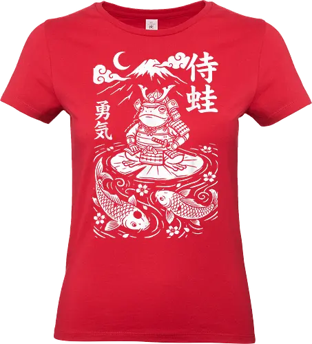 Samurai Frosch Anime Krieger Katana Japan - Samurai Frosch, Anime Frosch, Japan Anime Shirt, Katana Design, Otaku Kleidung, Kawaii Samurai, Anime Streetwear, Japan Ästhetik, Manga Stil, Ninja Frosch, Anime Tier, Krieger Frosch, Japan Kultur, Anime Geschenk, Lustiges Anime Shirt - Standard T-Shirt (Frauen)