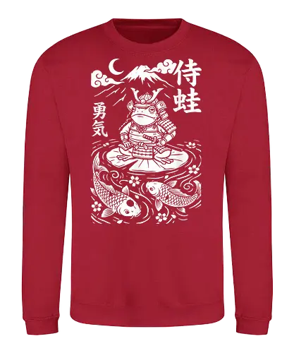 Samurai Frosch Anime Krieger Katana Japan - Samurai Frosch, Anime Frosch, Japan Anime Shirt, Katana Design, Otaku Kleidung, Kawaii Samurai, Anime Streetwear, Japan Ästhetik, Manga Stil, Ninja Frosch, Anime Tier, Krieger Frosch, Japan Kultur, Anime Geschenk, Lustiges Anime Shirt - Sweatshirt