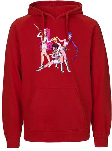 Together We Are Golden - kpop, korean music demon hunter, hunterx, huntrix, Mira, Zoey, Rumi, fanart, animated movie, long hair - Fairtrade Hoodie