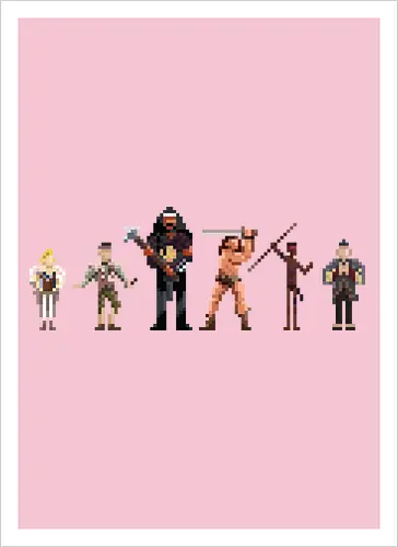 Krieger des Hyborischen Zeitalters - Conan Pixel Art