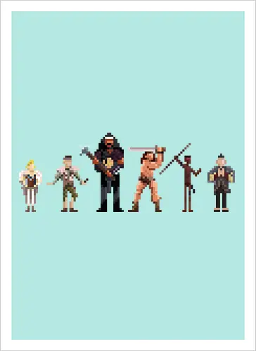 Krieger des Hyborischen Zeitalters - Conan Pixel Art