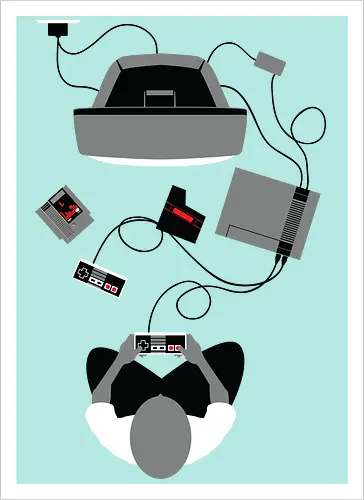 Retro-Konsolen-Nostalgie - 8-Bit-Ära