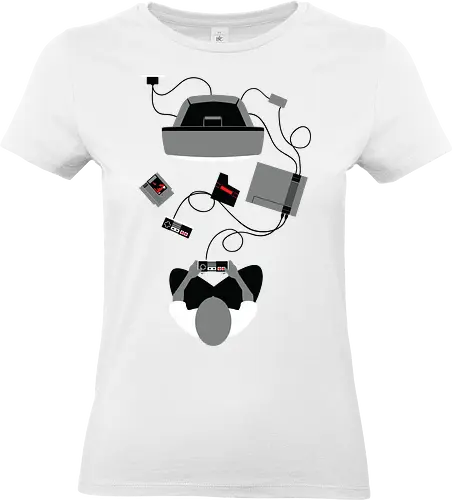 Retro-Konsolen-Nostalgie - 8-Bit-Ära - retro gamer t-shirt, 8-bit konsole, pixel art, klassische spiele, save point, videospiel nostalgie, gamer kleidung, nes klassiker, teetan, klassischer controller, spiel modul, zapper, duck hunt, 80er gaming, super mario bros - Standard T-Shirt (Frauen)