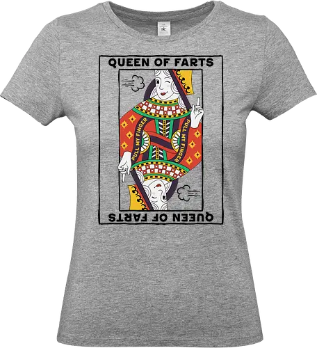 Queen Of Farts - queen of farts, fart joke, fart loading, farter, farting mom, farts, funny, gag gift, humor, inappropriate, meme, offensive, queen, sarcastic, silly - Standard T-Shirt (Frauen)
