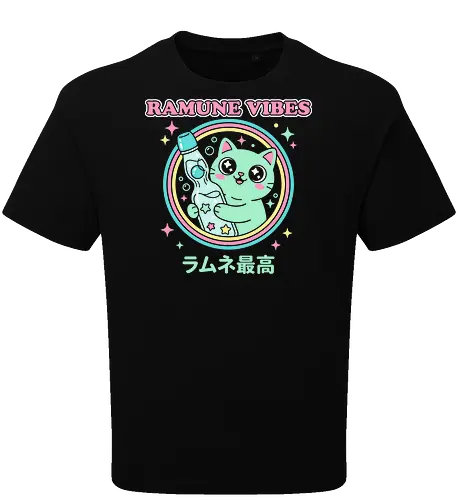 Kawaii Mint Cat Retro Japanese Soda Graphic