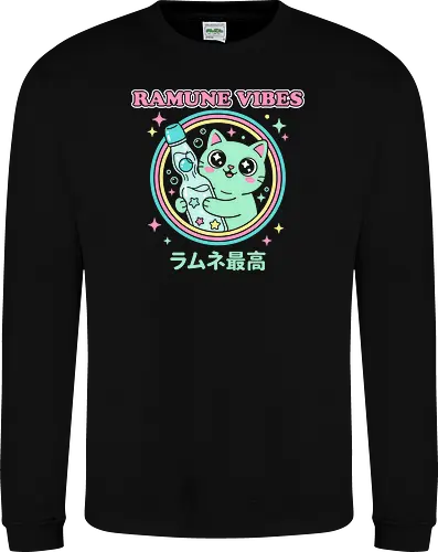 Kawaii Mint Cat Retro Japanese Soda Graphic