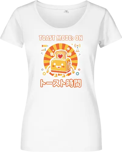 Toast Mode: On Kawaii Toaster Robot Retro Japanese Graphic